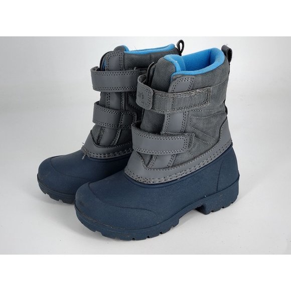 Carter's‎ Children's Grey-Blue Velcro Size 10 Winter boots - Picture 1 of 5